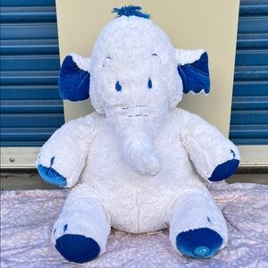 #86 adorable disney lumpy winter edition Plush Elephant Toy - White and Blue